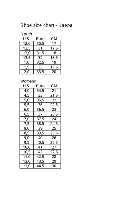 kaepa shoes|kaepa cheer shoes size chart.